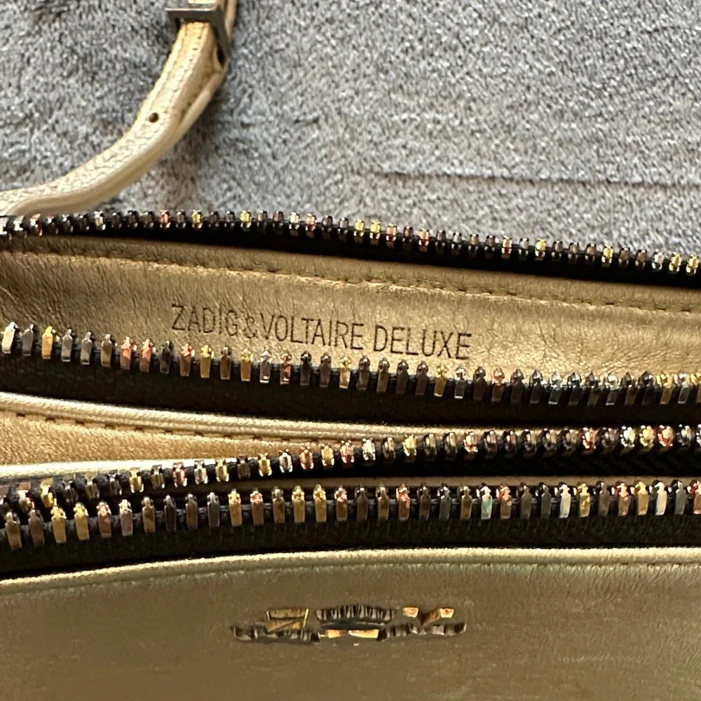 Zadig & Voltaire Gold Crossbody Bag - Picture 2 of 6